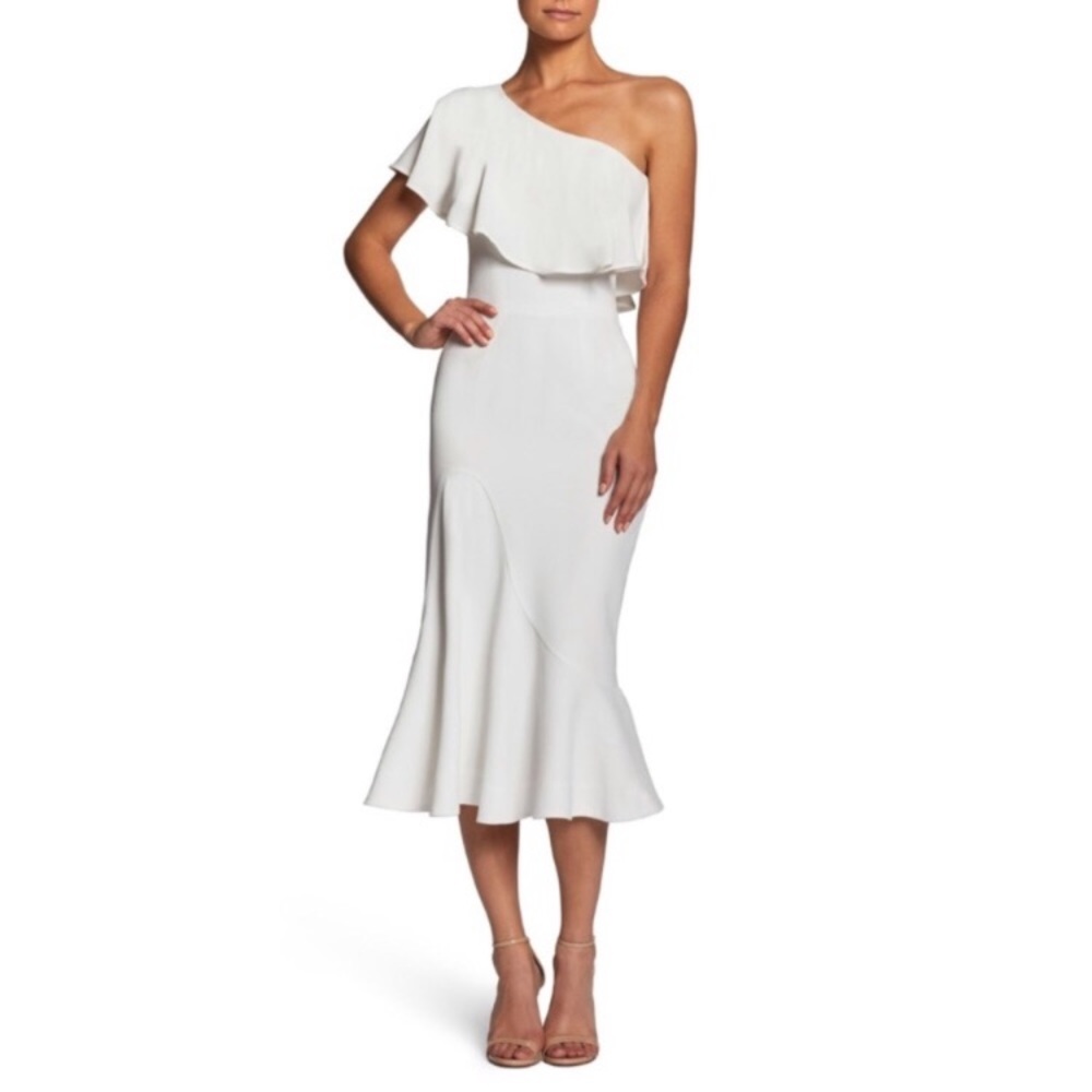 White one shoulder Dress the Population dress!